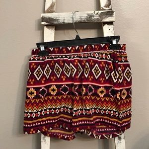 Aztec Pattern Shorts